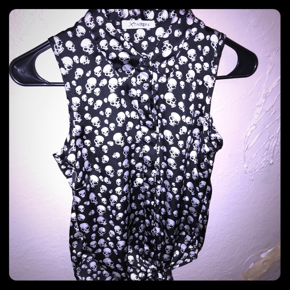 Button down tank top